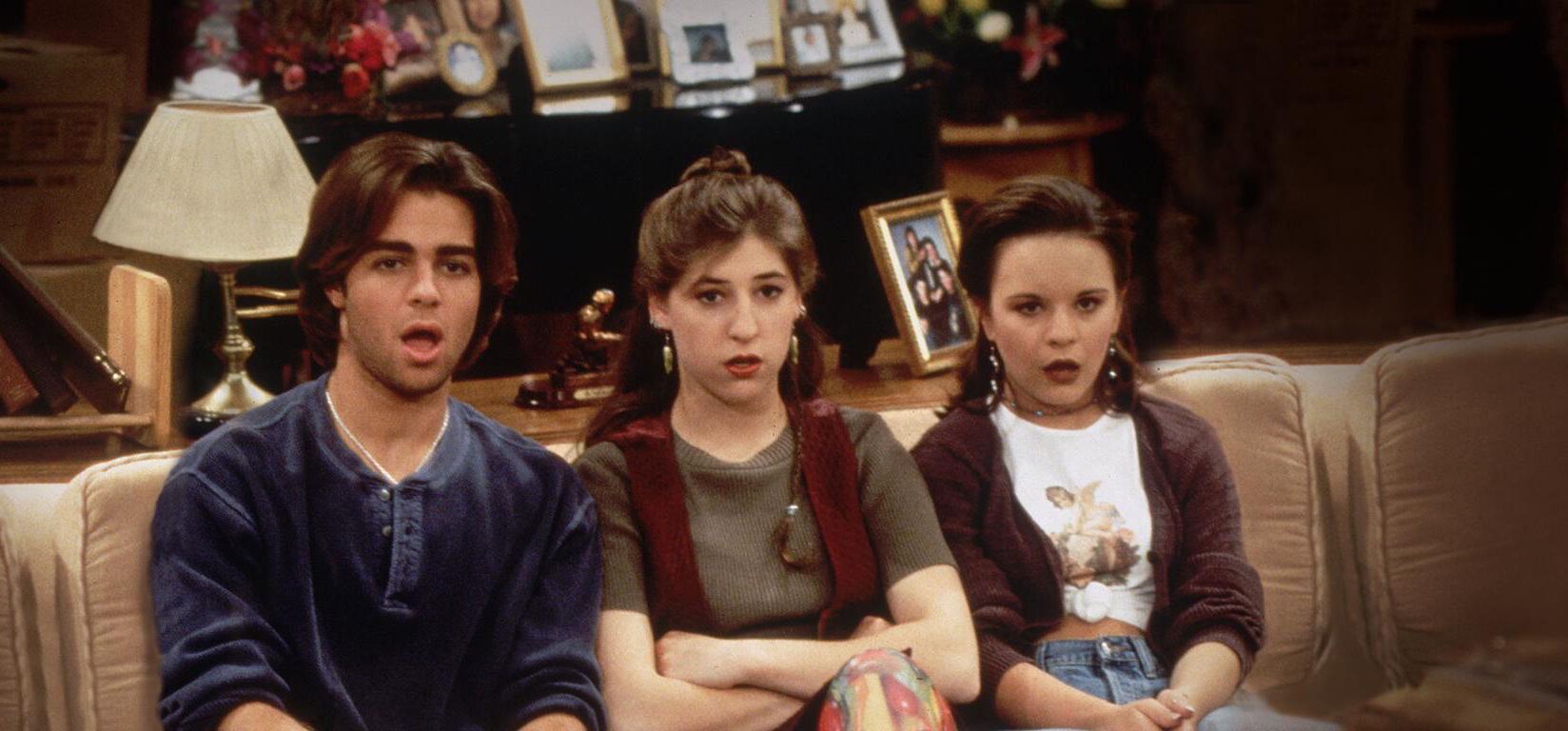 PHOTO: Joey Lawrence, Mayim Bialik and Jenna von Oy are pictured in an episode of "Blossom."