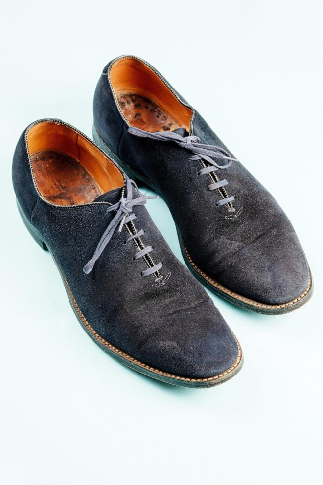 PHOTO: A pair of Elvis Presley's blue suede shoes are coming up for sale for £120,000. The US size 10.5 shoes are being sold at Henry Aldridge & Son Auctioneers of Devizes, Wilts, UK.