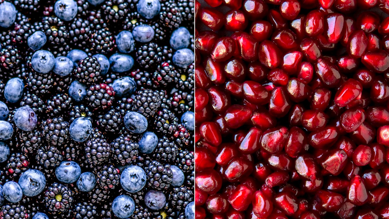 PHOTO: Blueberries, blackberries and pomegranate seeds are shown.