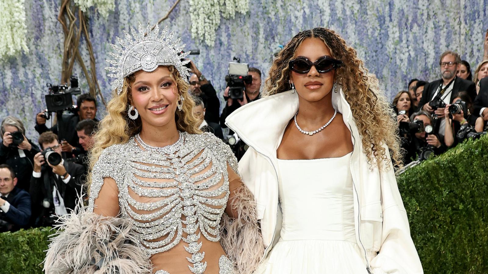 PHOTO: Beyoncé and Blue Ivy Carter attend the 2026 Met Gala celebrating "Costume Art" at the Metropolitan Museum of Art on May 04, 2026 in New York City.