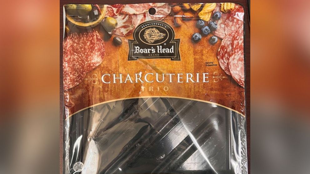 PHOTO: 6-oz. plastic tray of “Boar’s Head CHARCUTUERIE TRIO” with sell by dates 4/13/23, 4/14/23, and 4/15/23 have been recalled.