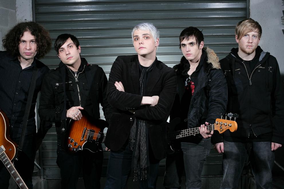 PHOTO: My Chemical Romance posed backstage in Milan on Nov. 21, 2006. 