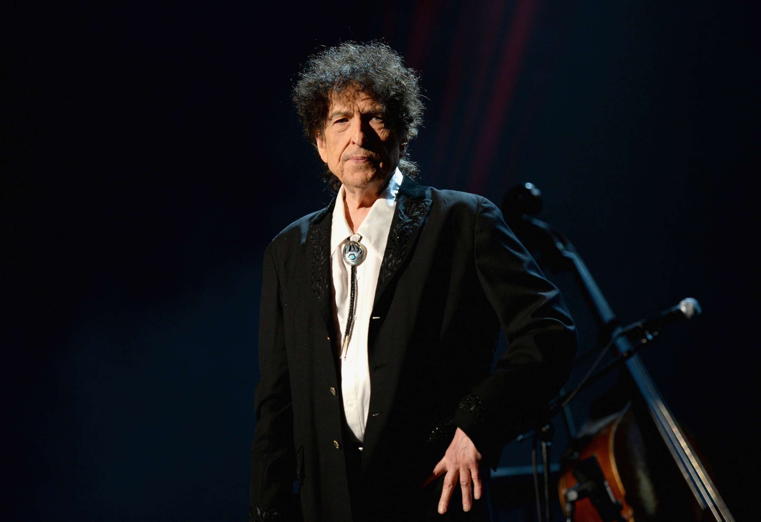 PHOTO: In this Feb. 6, 2015 file photo Bob Dylan at the Los Angeles Convention Center on in Los Angeles.