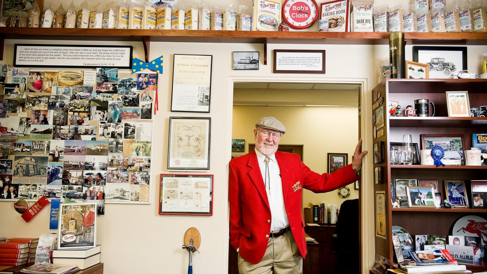 PHOTO: Bob Moore, the founder of Bob's Red Mill Natural Foods, poses for a portrait in his office at his manufacturing facility located in Milwaukie, OR. , April 11, 2011.