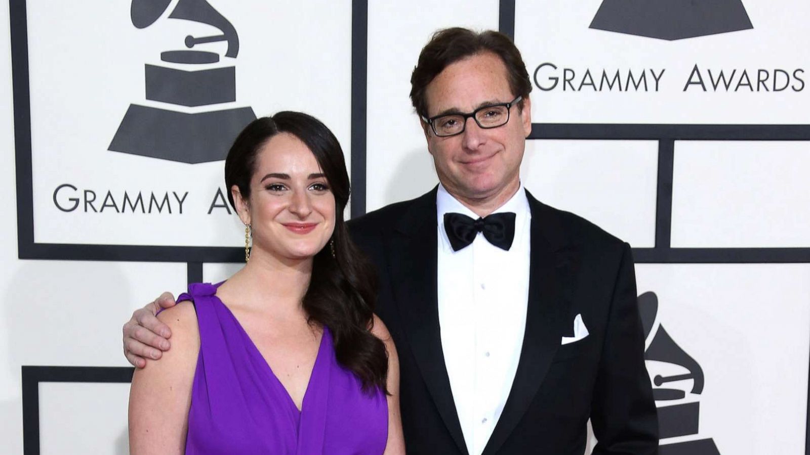 PHOTO: Bob Saget and daughter Lara Saget arrive at the 56th Annual GRAMMY Awards at Staples Center on Jan. 26, 2014 in Los Angeles.