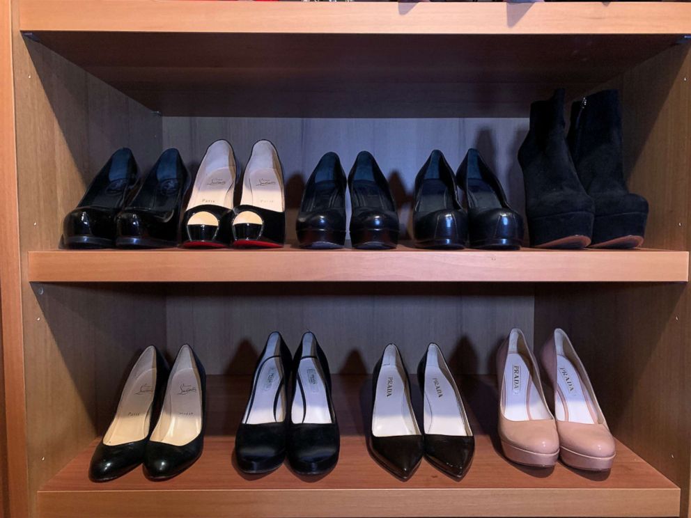 PHOTO: Bobbi Brown's closet before her high heel clean out.