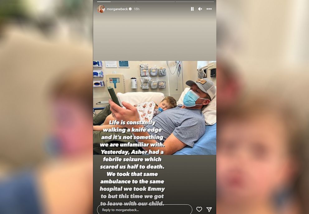 PHOTO: Bode Miller's 3-year-old son Asher was taken to the hospital after suffering a febrile seizure, according to Morgan Miller's Instagram.