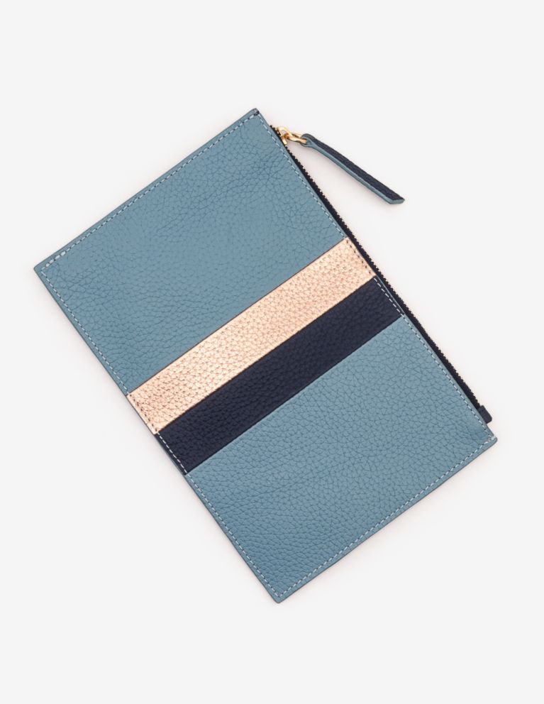 PHOTO: Sleek stripes enliven this petite purse. Style Hint: Stash a few essentials and let the pale palette mix effortlessly with all your going out looks.