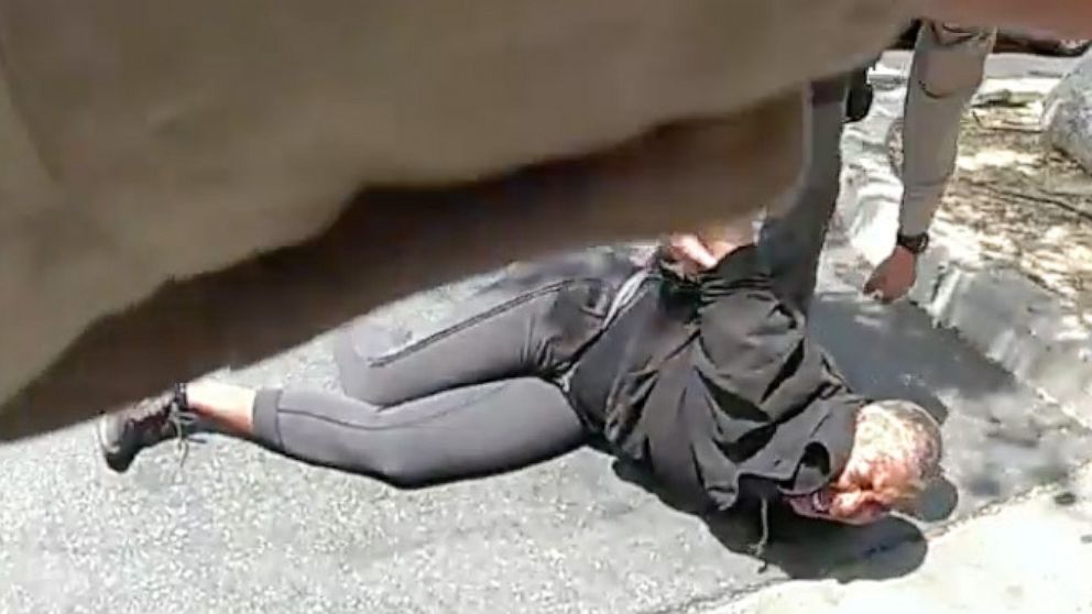 PHOTO: Bodycam footage released by the Los Angeles County Sheriff’s Department of a June 24 2023, incident outside a WinCo grocery store in Lancaster, Calif.