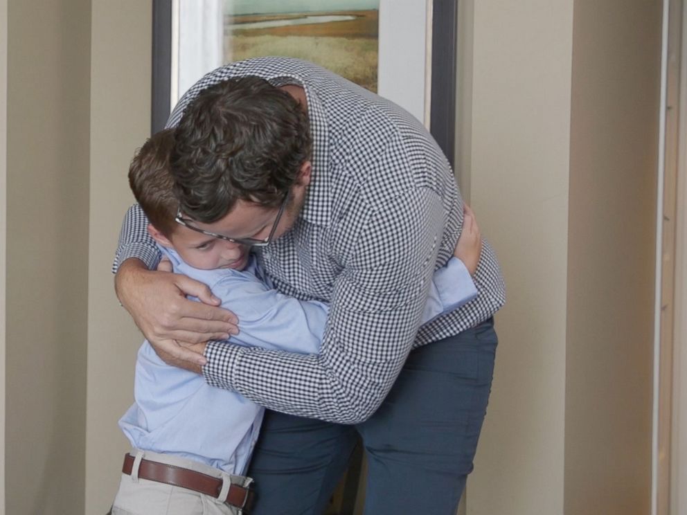 PHOTO: Sawyer Dyer, 9, who is celebrating his cancer remission, has met Kevin Schwarrzel, the man who saved him.
