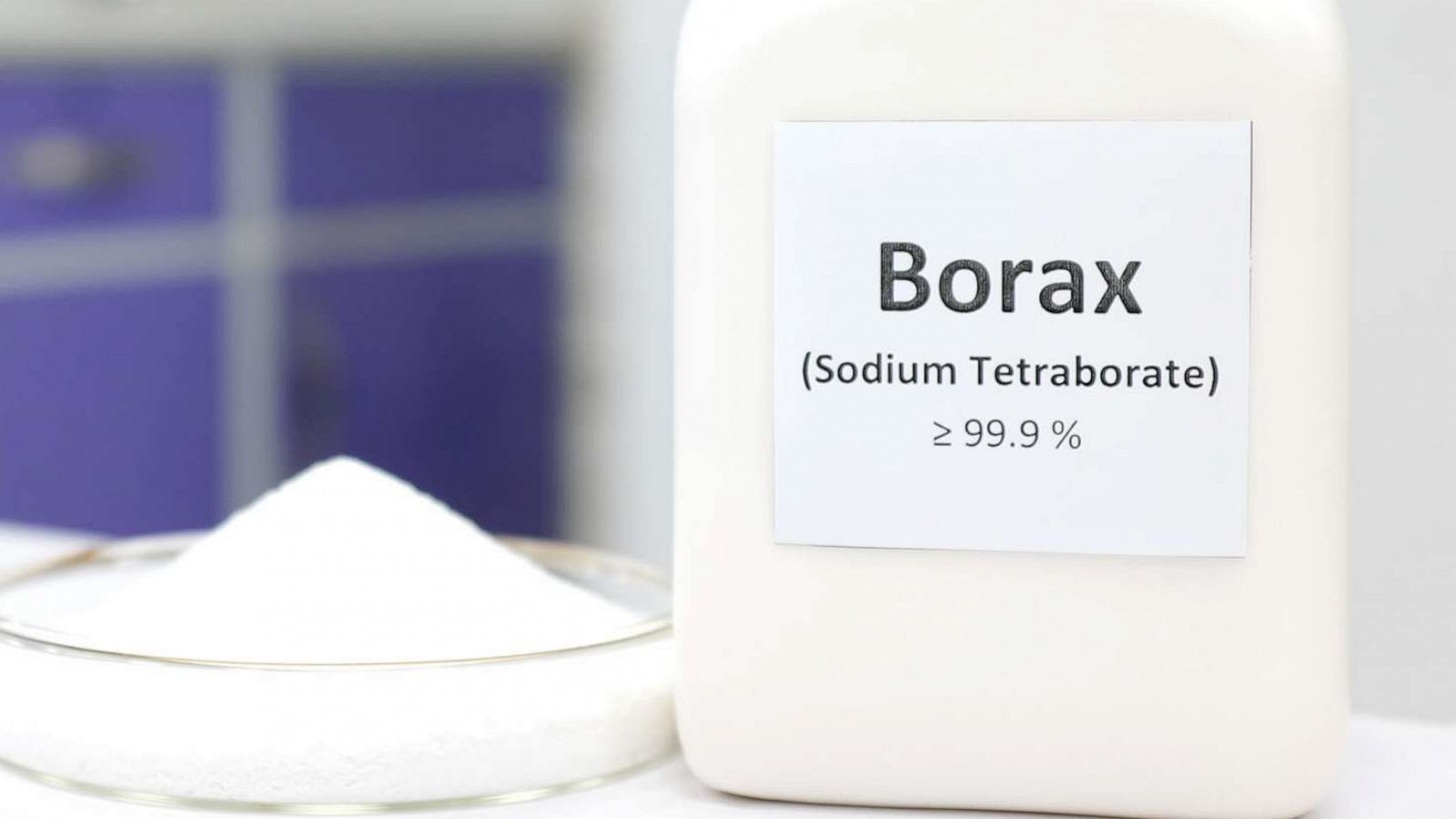 PHOTO: A bottle of borax chemical compound is pictured here.