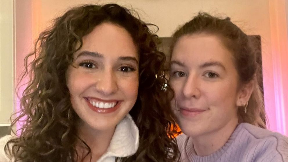 PHOTO: Grace Gagnon (left) of Boston, Massachusetts, and Flo Patterson (right) of Bath, England, are re-creating "The Holiday" film and swapping homes. 