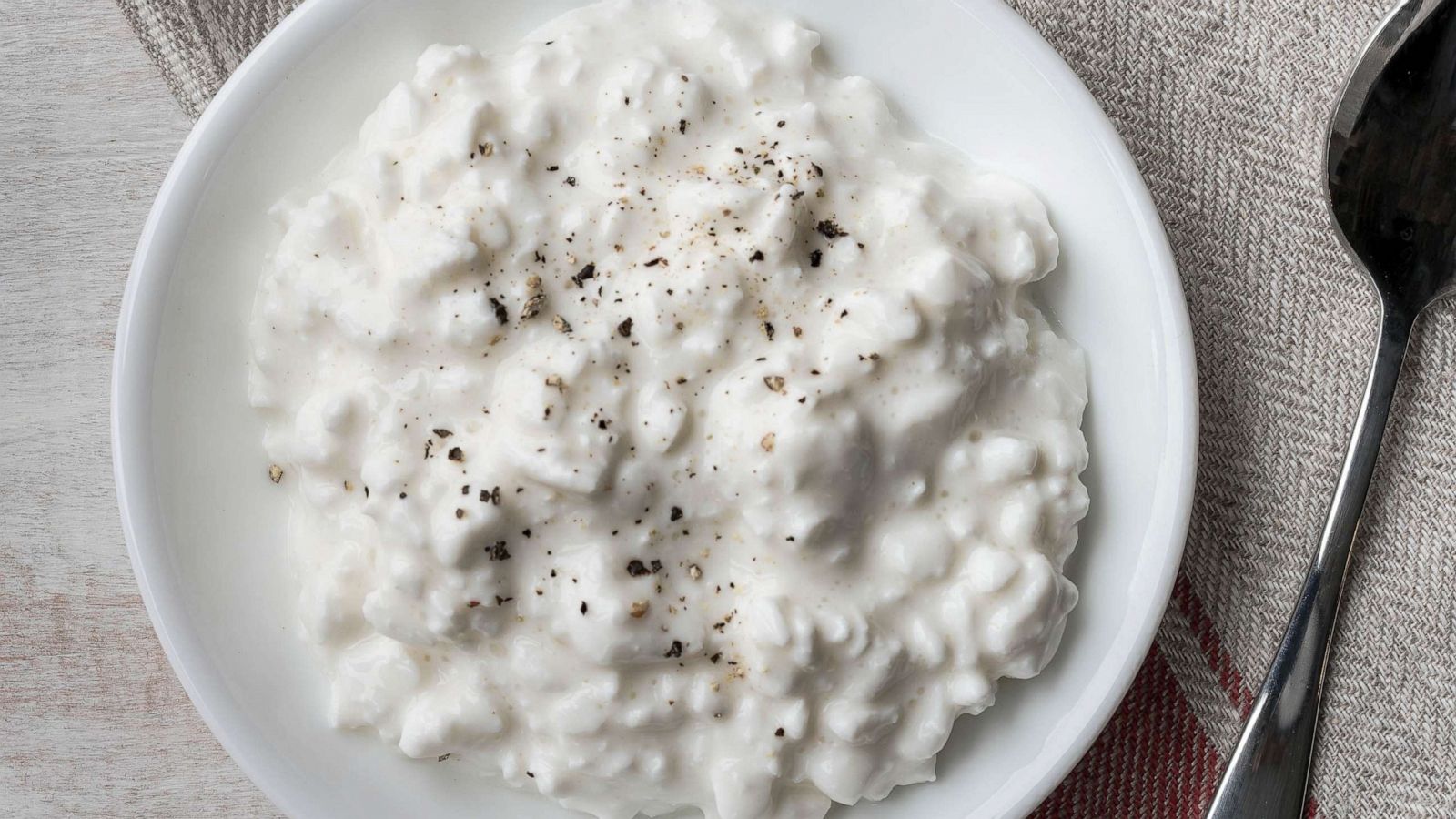 STOCK PHOTO: Cottage Cheese In A Bowl