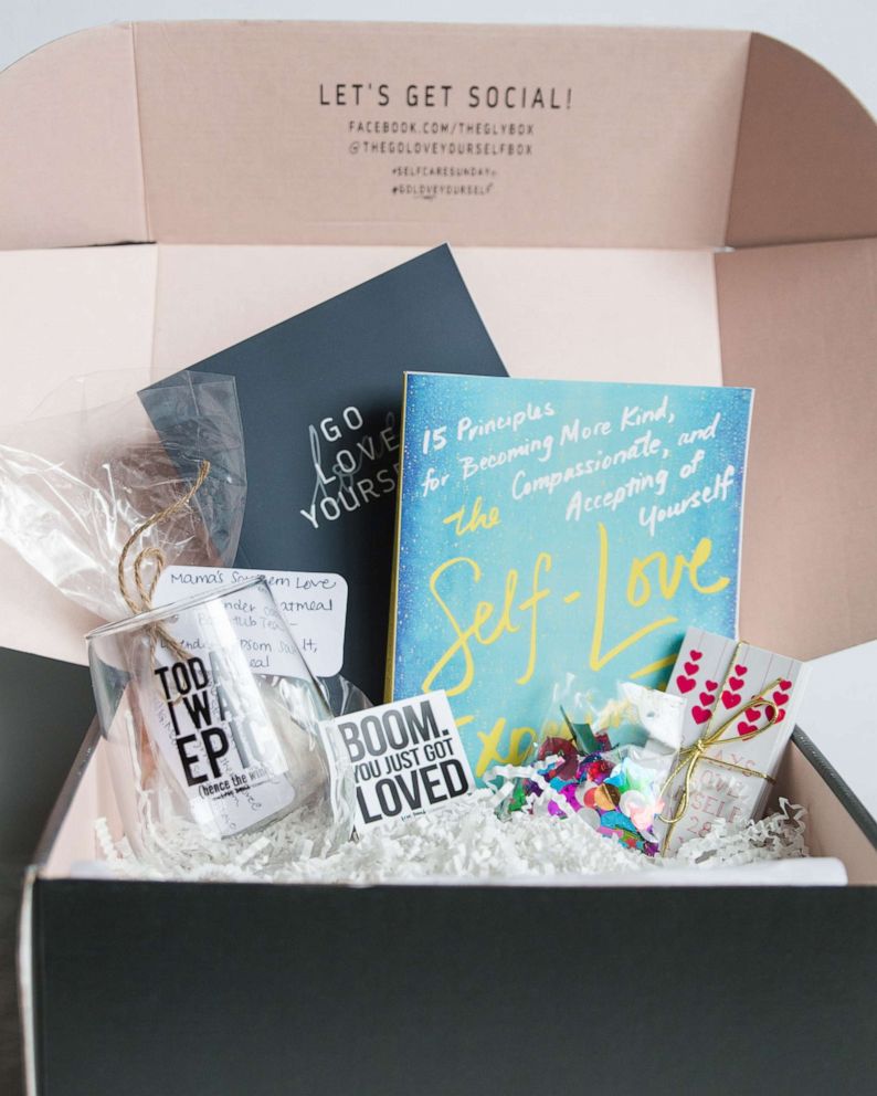 PHOTO: A Go Love Yourself box is pictured here.