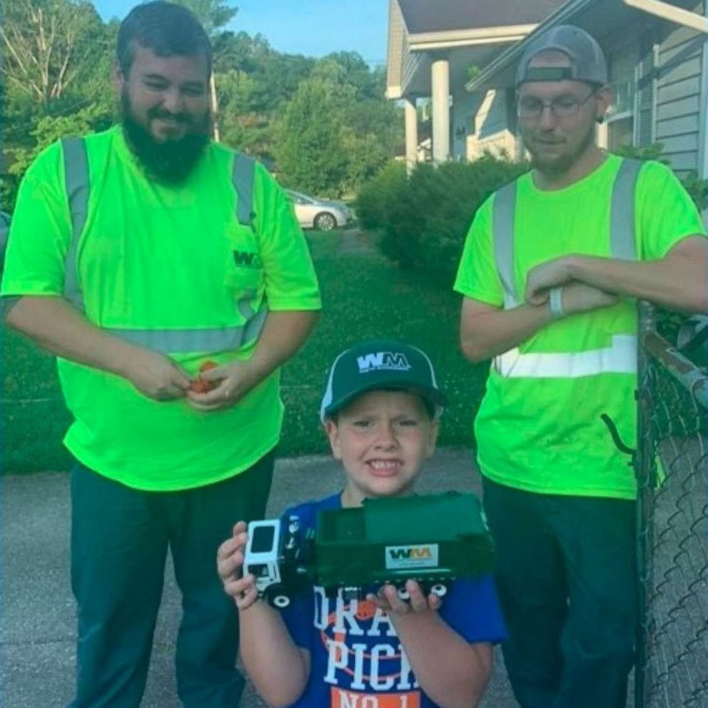 VIDEO: This boy has the sweetest friendship with his neighborhood sanitation workers