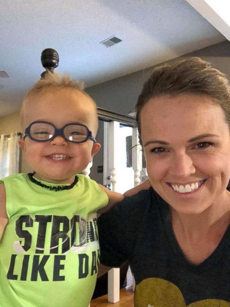 PHOTO: Roman Dinkel, 2, seen in an undated photo with his mother, Whitney Dinkel.