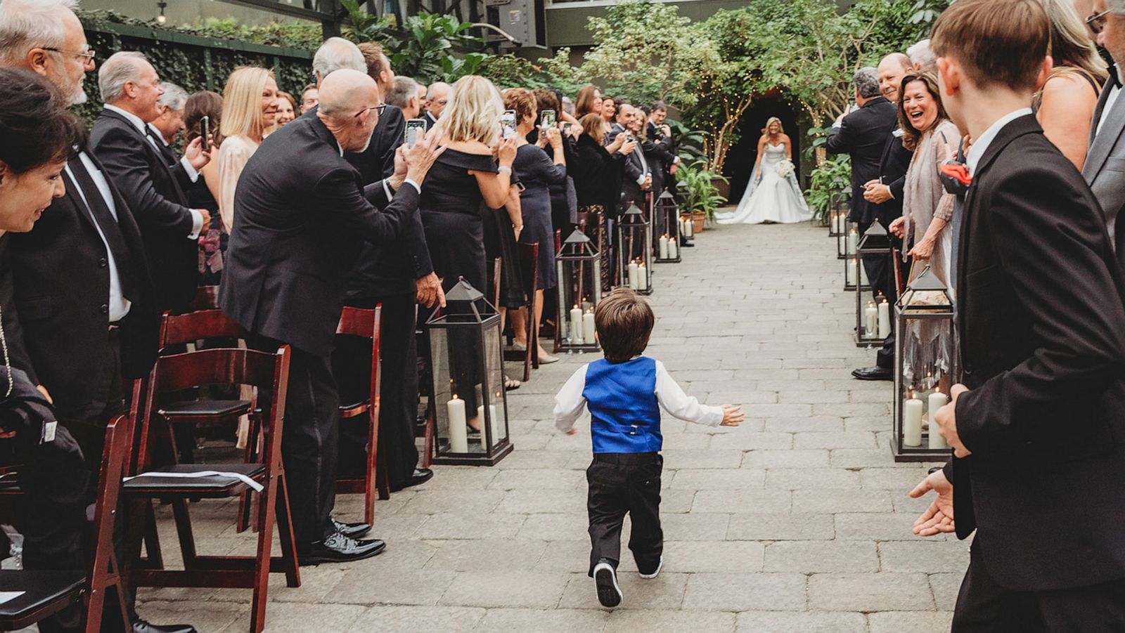 PHOTO: Three-year-old Pierson was so excited to see his mom in her wedding dress.