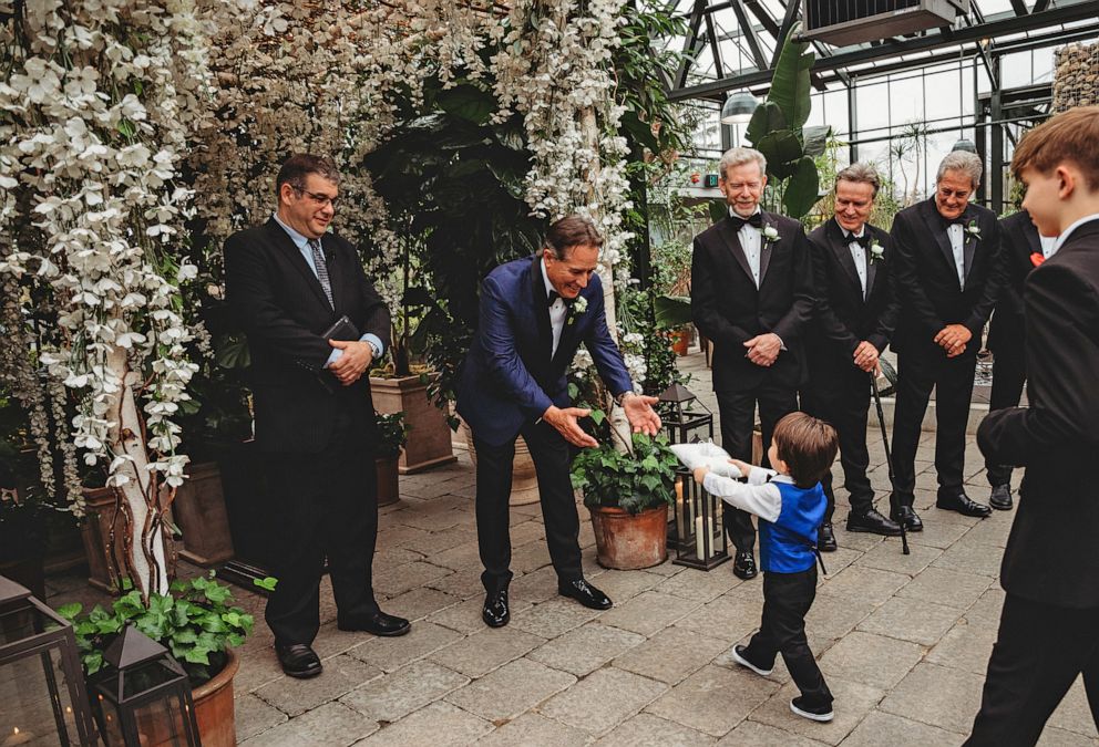 Pierson, also called Piercy, was a ringbearer at his mom's wedding.