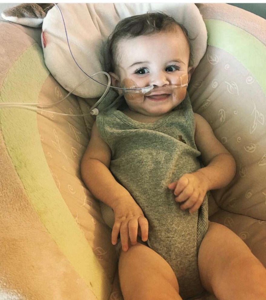 PHOTO: At 11 months old, Nash was diagnosed with spinal muscular atrophy with respiratory distress (SMARD), which causes muscle weakness and difficulty breathing. The condition is the result of an inherited gene mutation.
