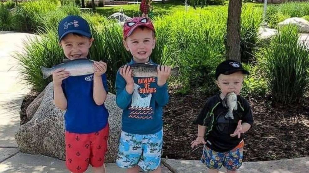 PHOTO: Levi, 4, Logan, 3 and Landon Daniels, 18 months, are capturing hearts across the globe, thanks to the littlest guy in the bunch.