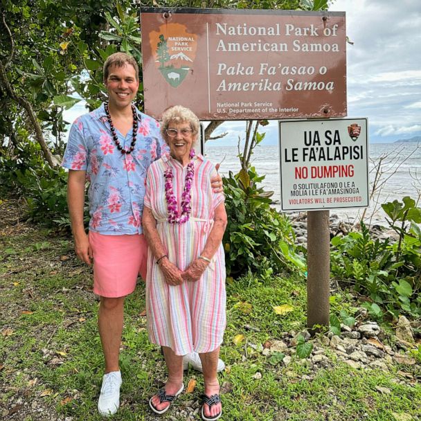 93-year-old grandmother and grandson finish quest to visit all 63