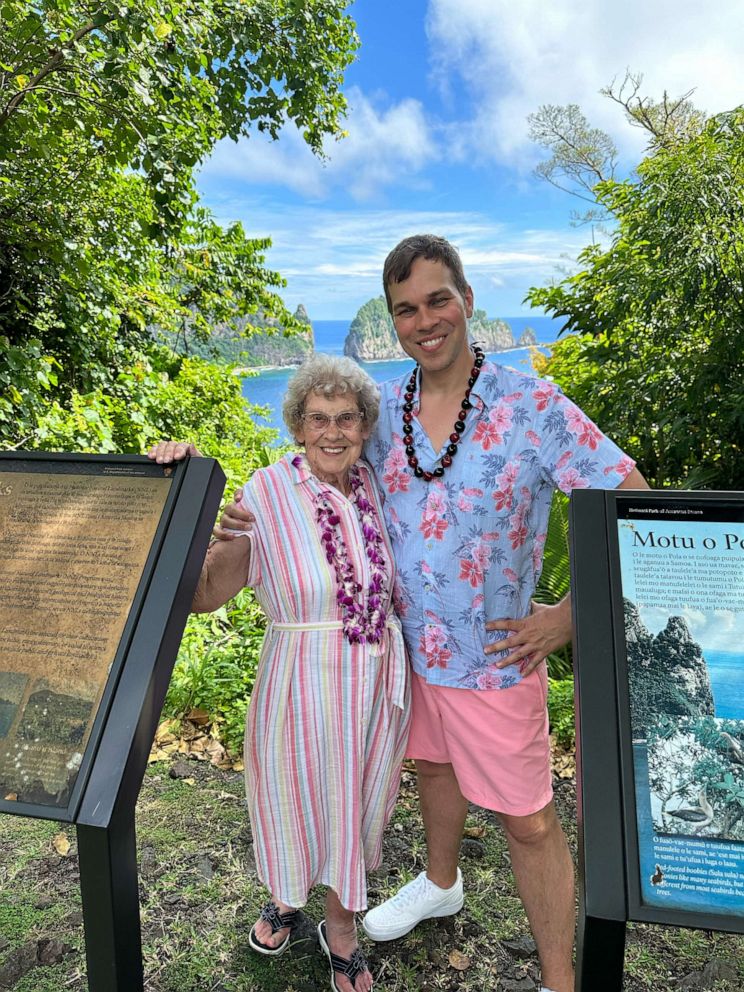 93-year-old grandmother and grandson finish quest to visit all 63