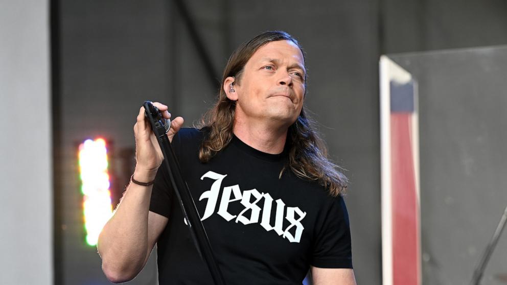 PHOTO: Brad Arnold of 3 Doors Down performs at 2023 FOX & Friends' Summer Concert Series on May 26, 2023 in New York City.