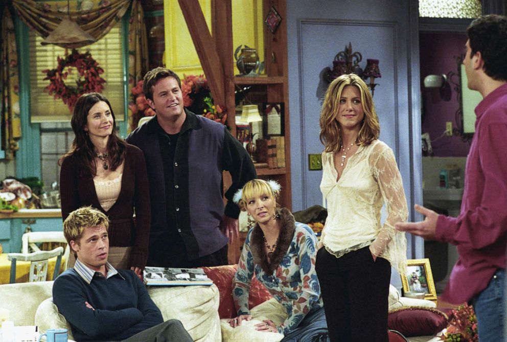 PHOTO: Brad Pitt is shown guest starring on an episode of "Friends" which aired Nov. 22, 2001.