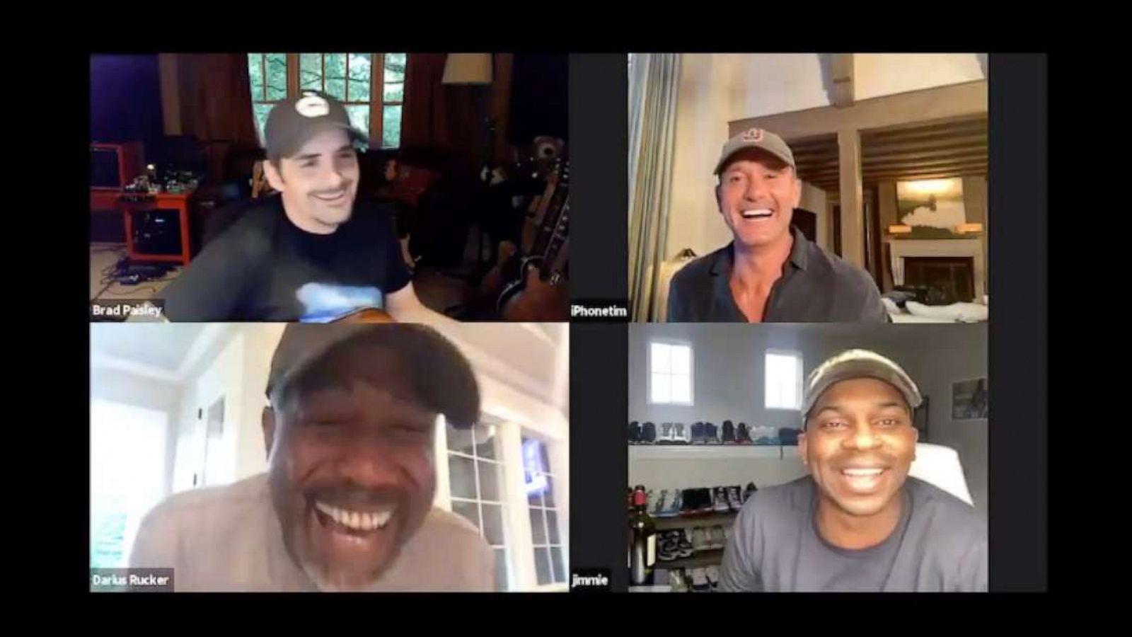 PHOTO: In this screen grab from a video posted to his Twitter account, Brad Paisley is seen in his new music video with Tim McGraw, Darius Rucker and Jimmie Allen.