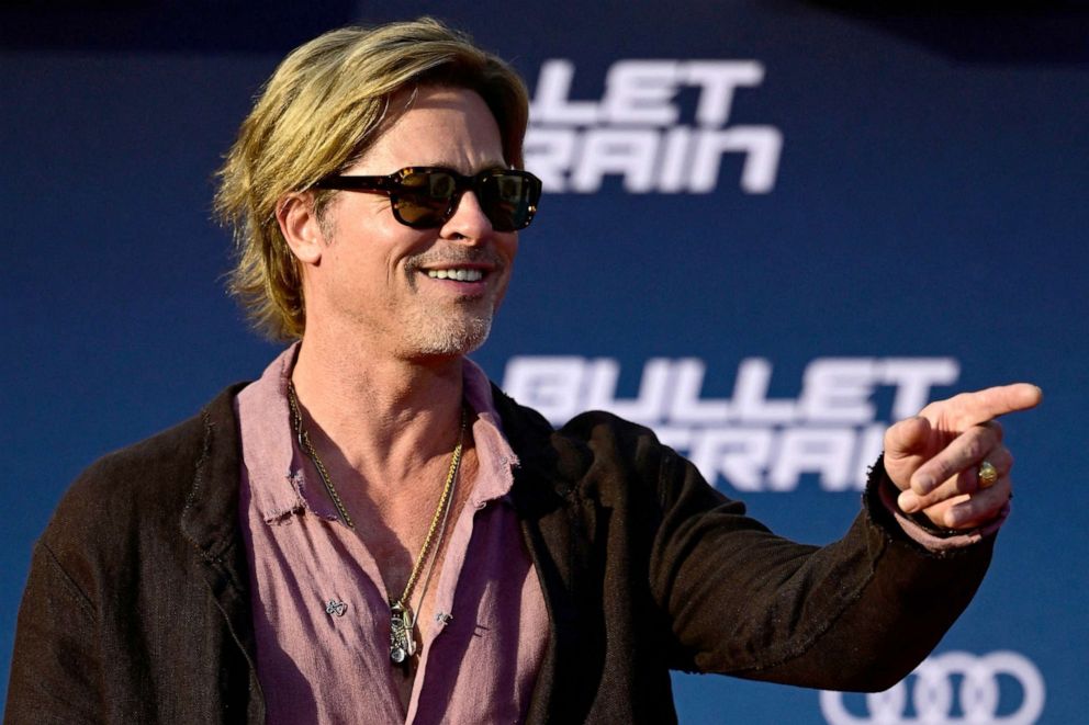 Brad Pitt & Joey King Pull Some Silly Poses at the 'Bullet Train' Photo  Call in London (See Pics!): Photo 4792030 | Aaron Johnson, Brad Pitt, Brian  Tyree Henry, Bullet Train, David