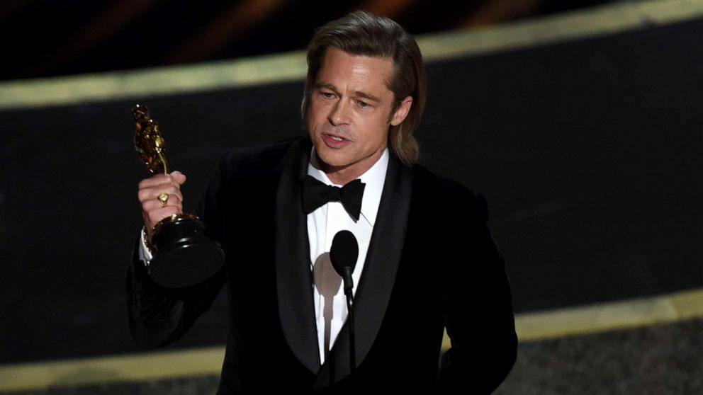 PHOTO: Brad Pitt accepts the award for Best Supporting Actor for 'Once upon a Time...in Hollywood' during the 92nd Oscars at the Dolby Theatre in Hollywood, Calif., Feb. 9, 2020.