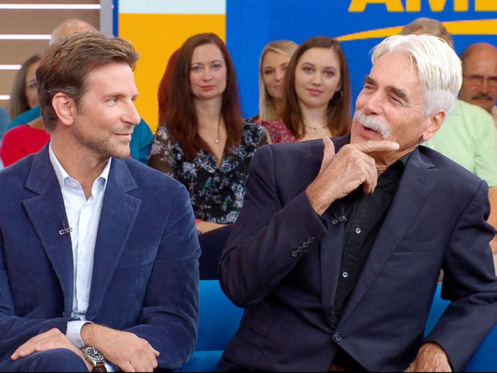 PHOTO: Bradley Cooper and Sam Elliott appear on Good Morning America, Oct. 3, 2018.