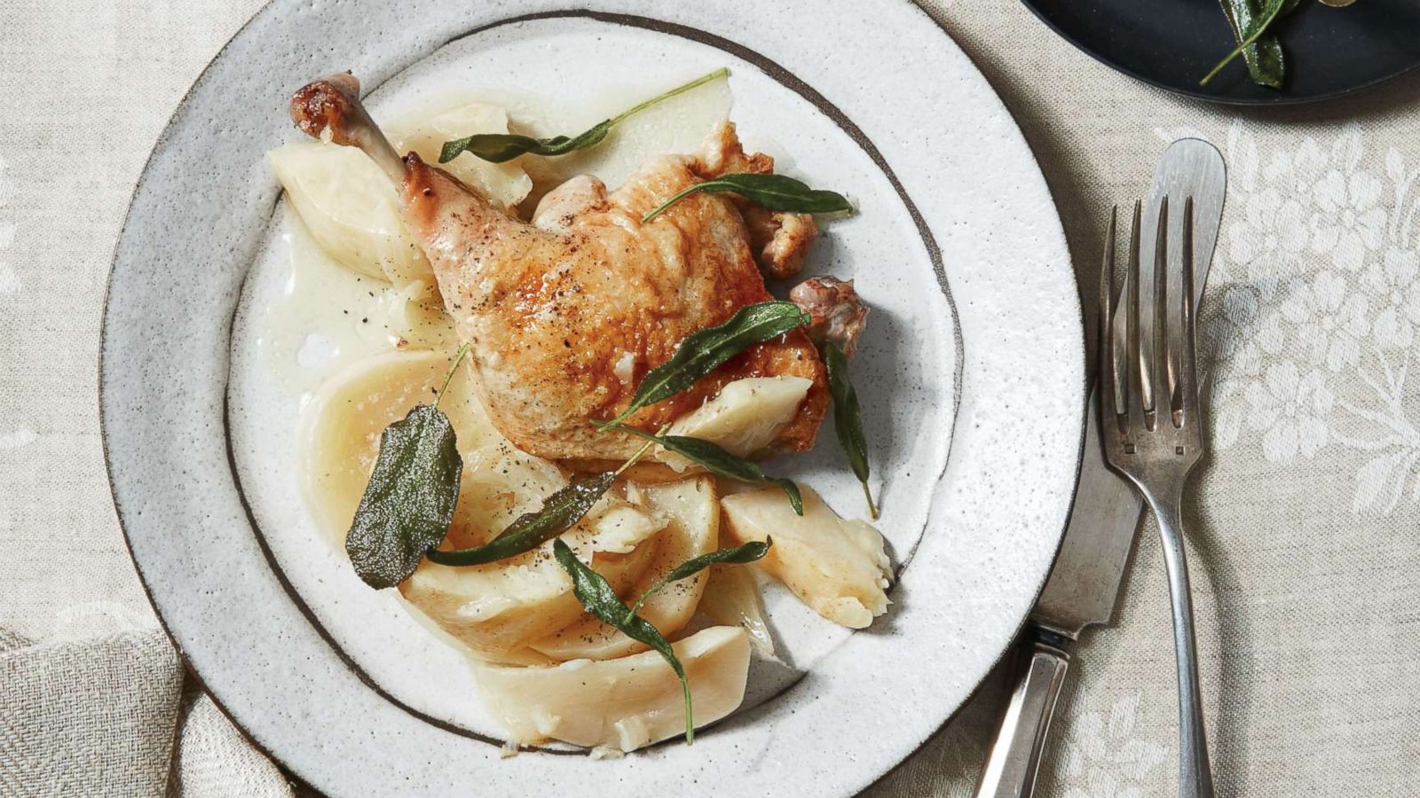 PHOTO: Martha Stewart's braised duck with turnips and celery root.