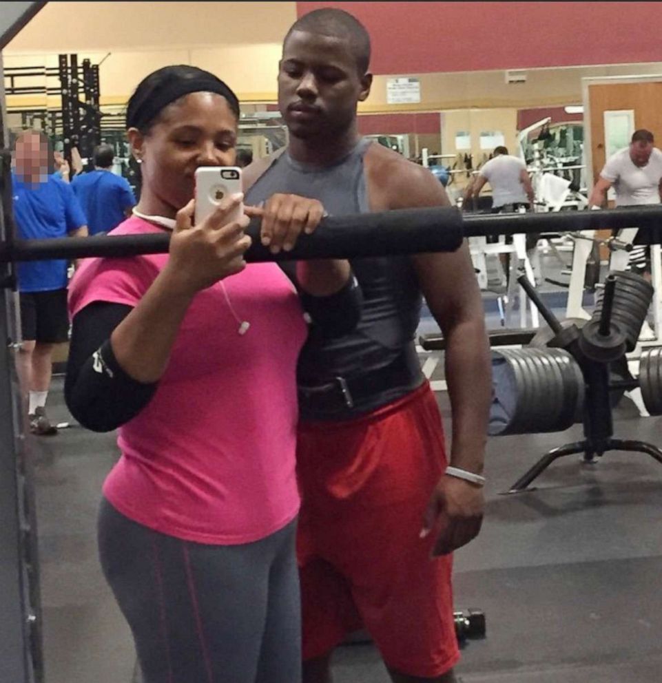 PHOTO: Brandee Johnson, 40, says she is able to exercise with her son Branden after losing 105 pounds.