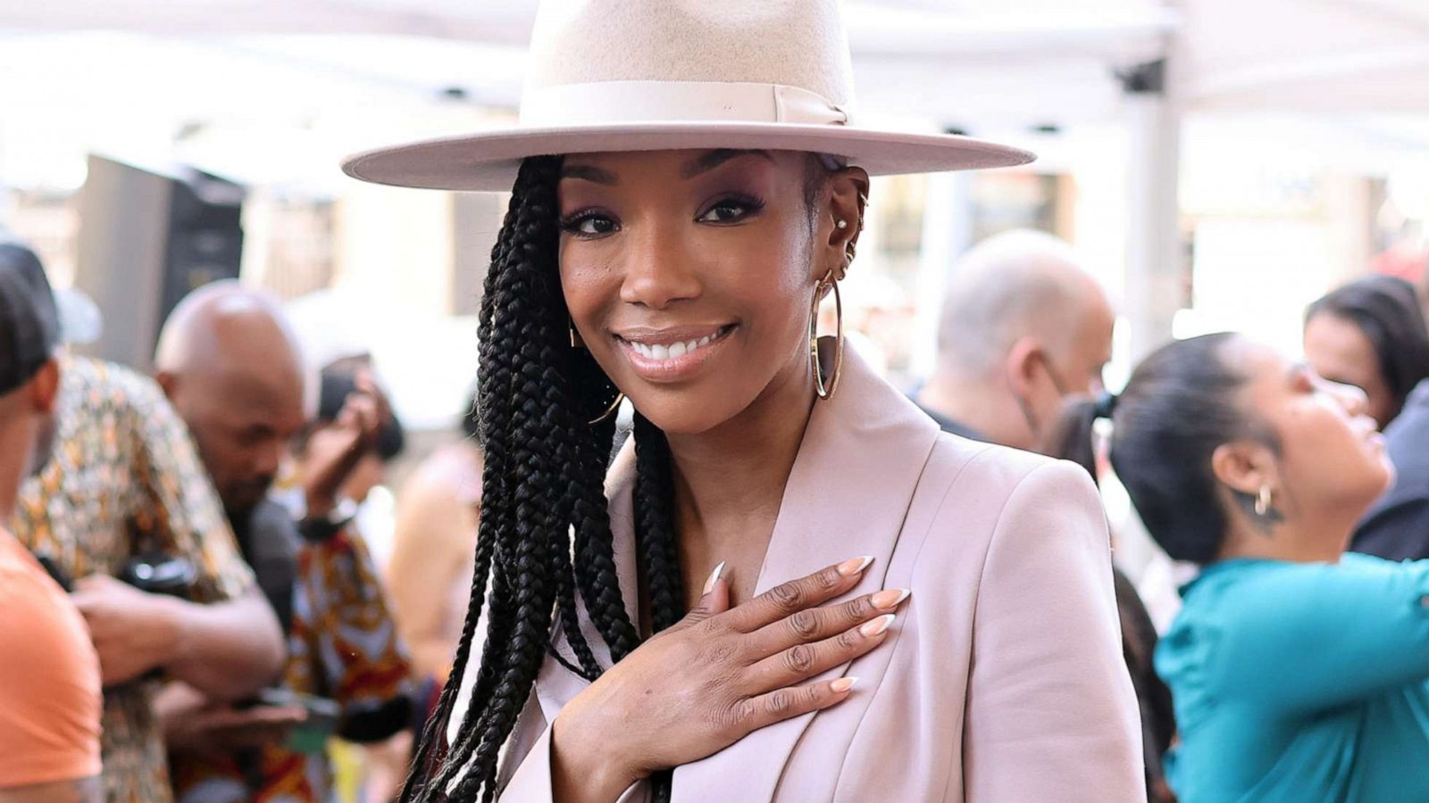 Brandy Channels Whitney Houston While Performing National Anthem