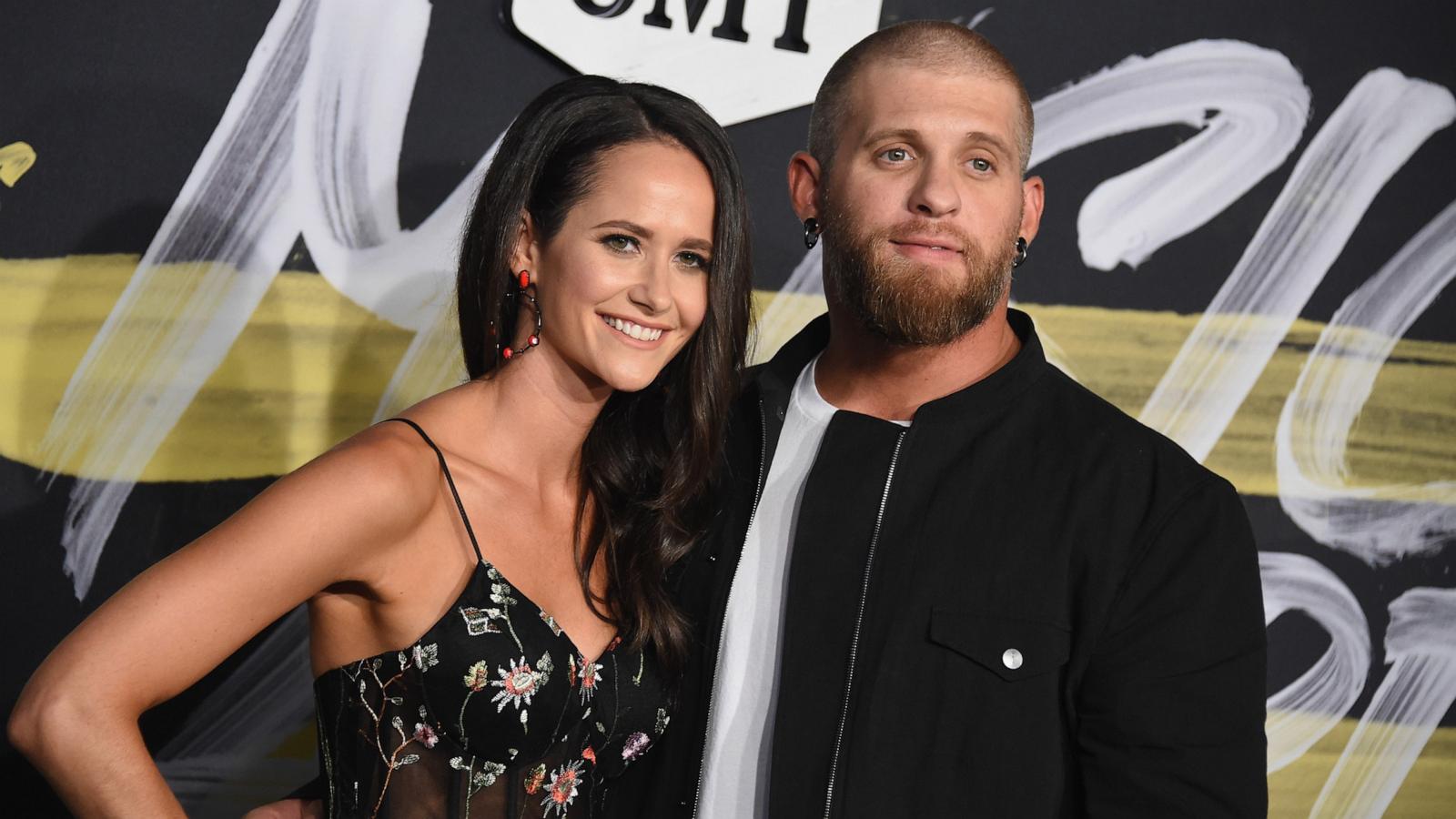 PHOTO: Brantley Gilbert (L) and Amber Cochran attend the 2018 CMT Music Awards at Bridgestone Arena on June 6, 2018 in Nashville, Tenn.