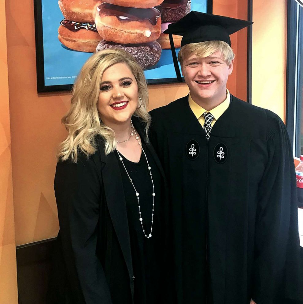 PHOTO: Braxton Moral of Kansas, is pictured on May 30, 2019, with his sister, Brittney Jo Seger.