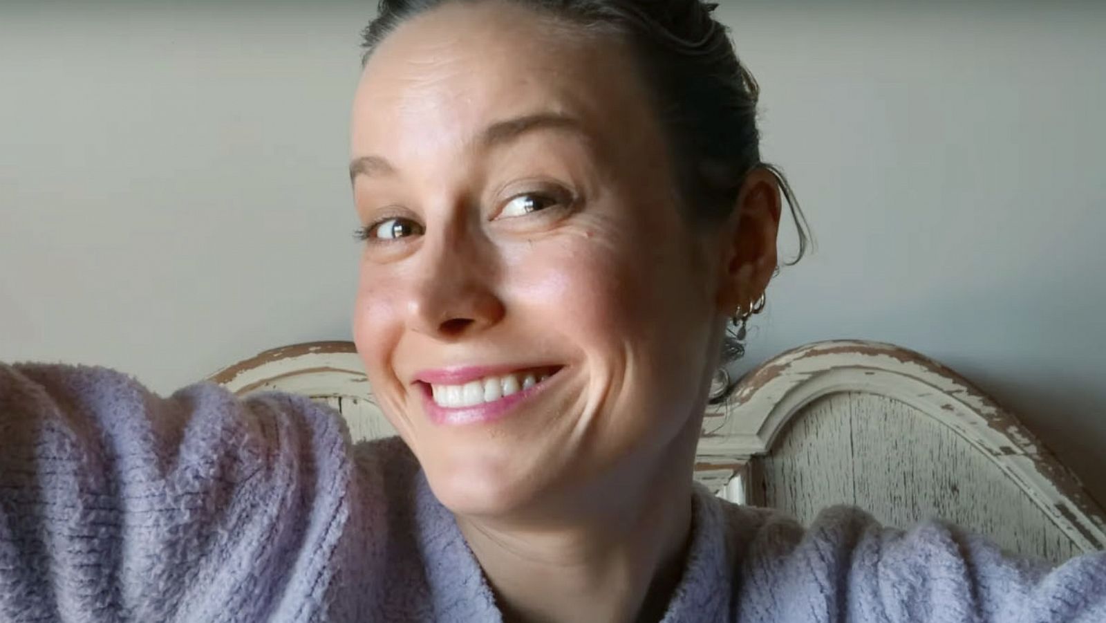 PHOTO: A still image from Brie Larson's first YouTube video.