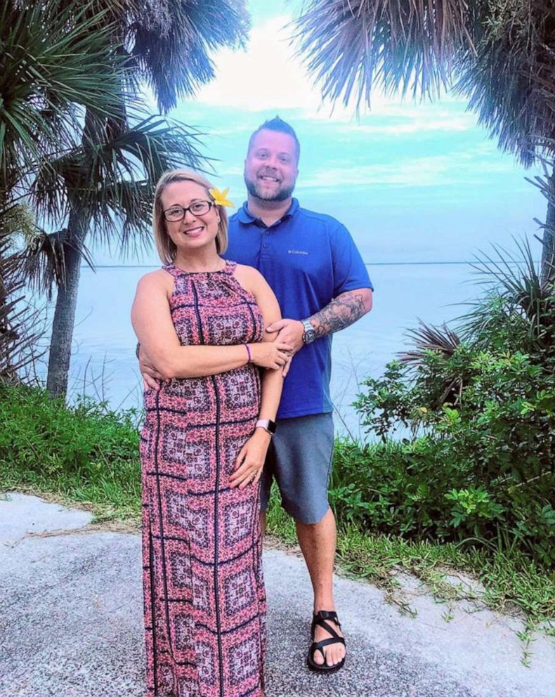 PHOTO: Brent Walker of Cleveland, Tennessee, is seen in 2019 with his wife, Ashley Walker. Brent posted before and after images of when he and his wife were addicted to drugs.