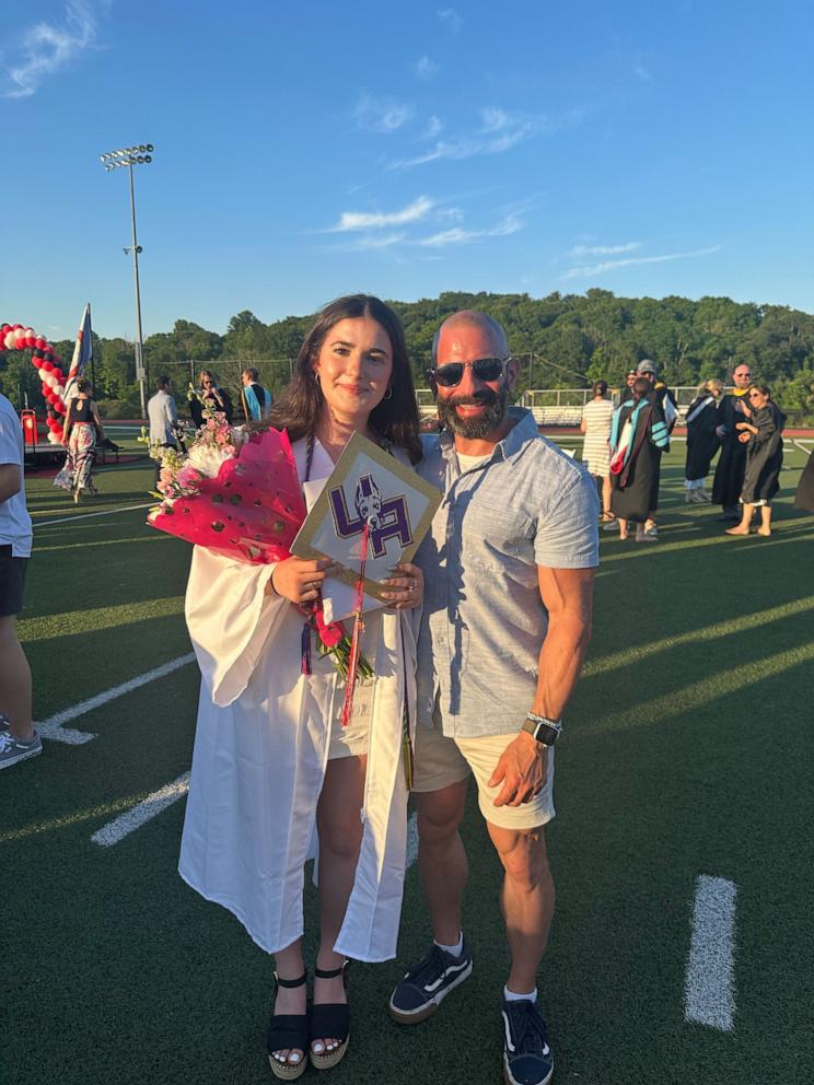 PHOTO: Riley graduated from high school this spring and is planning to attend The University at Albany in Albany, New York in the fall.s over the past 13 years brought her to tears.