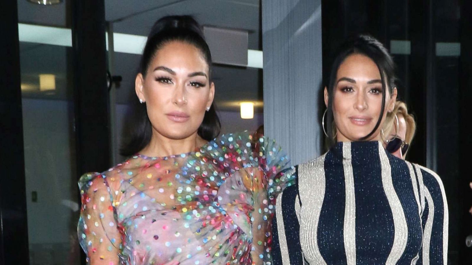 PHOTO: Brie Bella and Nikki Bella are seen in this Sept. 5, 2019 file photo in New York City.