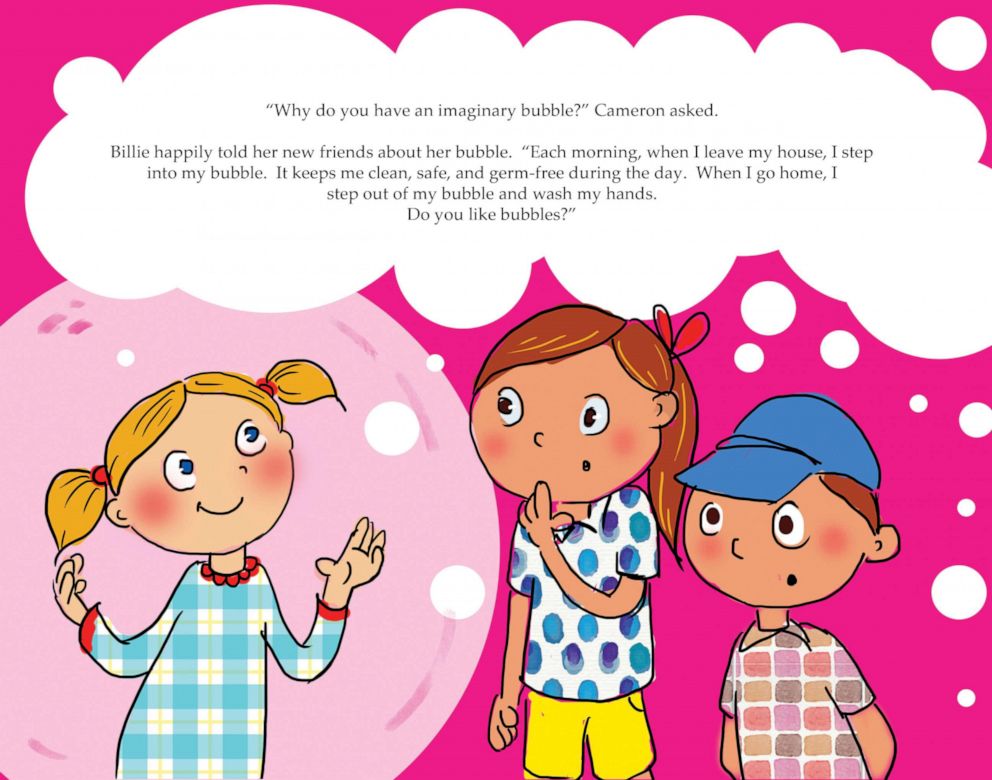 PHOTO: The book "Billie and the Brilliant Bubble: Social Distancing for Children" tells the story of a girl named Billie and her imaginary bubble.