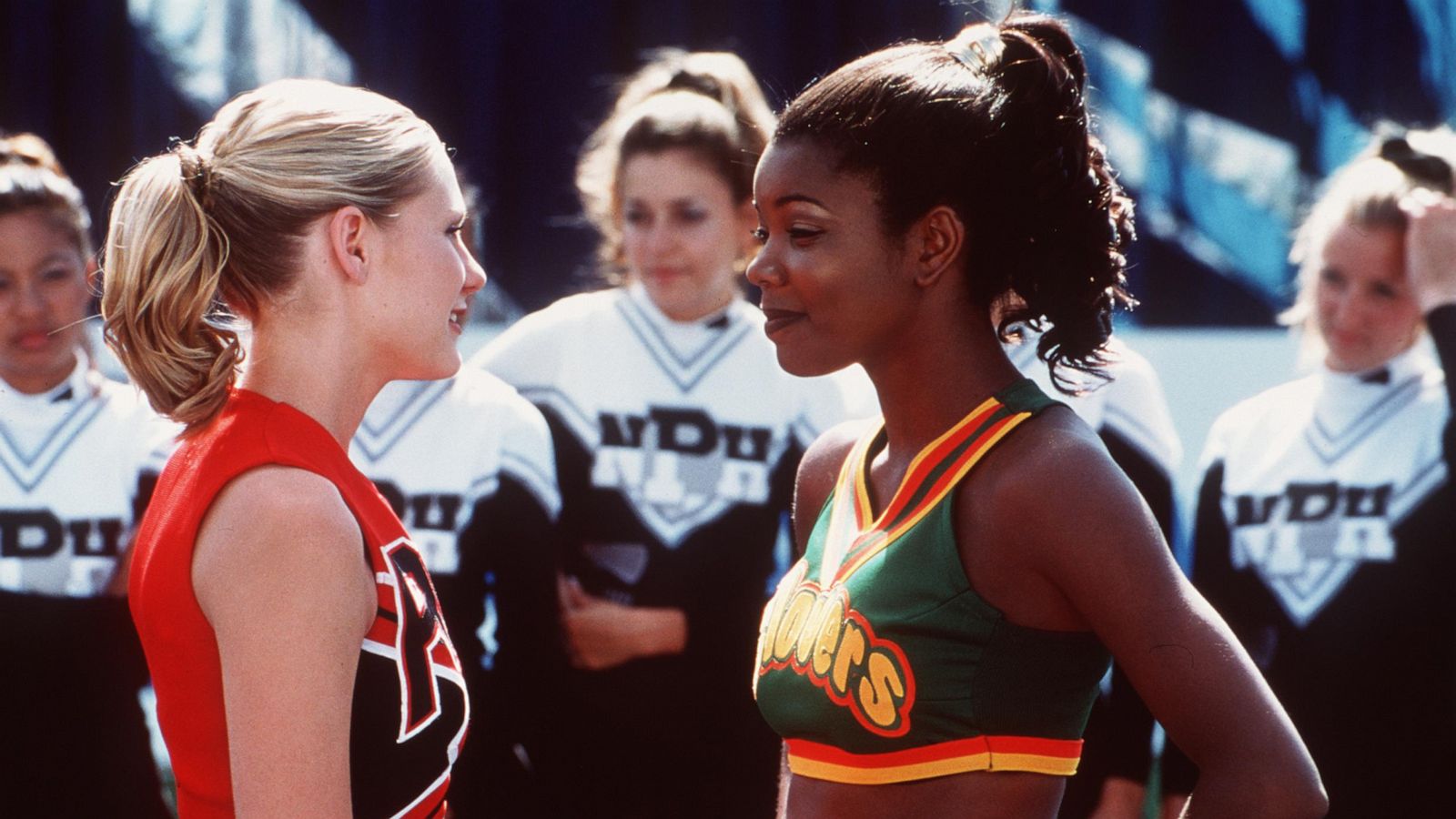 PHOTO: Kirsten Dunst and Gabrielle Union appear in a scene from "Bring it On," circ. 2000.