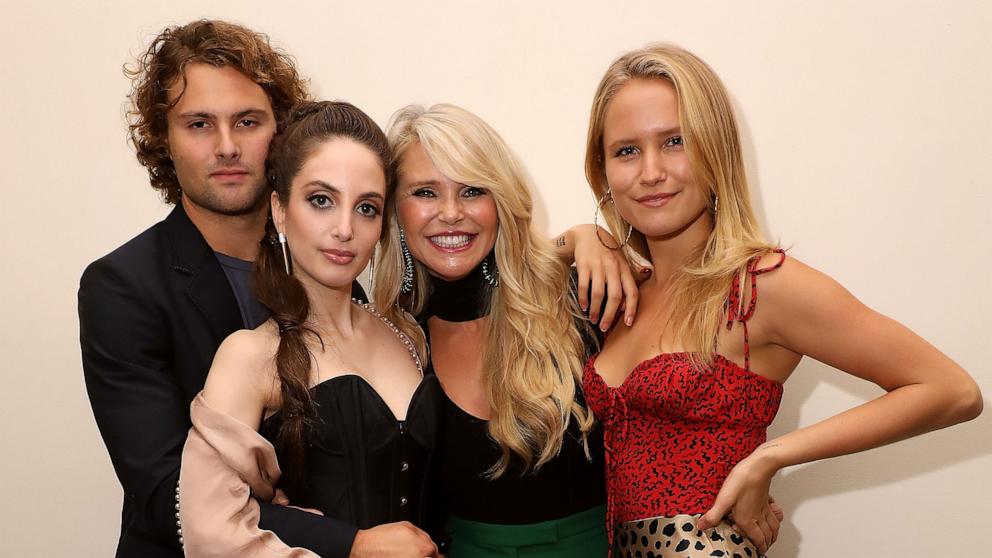 PHOTO: Jack Brinkley-Cook, Alexa Ray Joel, Christie Brinkley, and Sailor Lee Brinkley-Cook celebrate the opening night of Alexa Ray Joel's 2018 residency at Cafe Carlyle on September 25, 2018 in New York City.