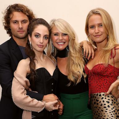 PHOTO: Jack Brinkley-Cook, Alexa Ray Joel, Christie Brinkley, and Sailor Lee Brinkley-Cook celebrate the opening night of Alexa Ray Joel's 2018 residency at Cafe Carlyle on September 25, 2018 in New York City.