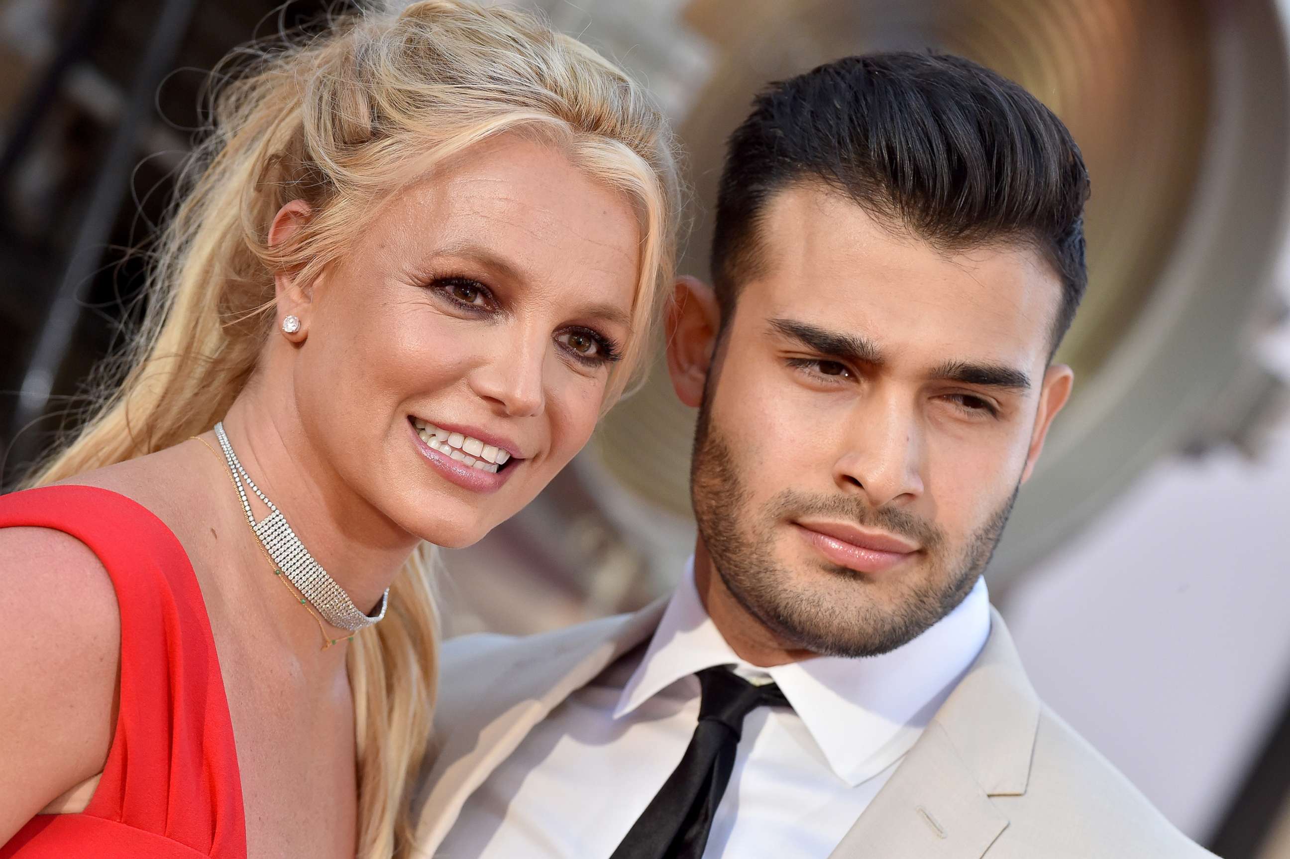 PHOTO: Britney Spears and Sam Asghari attend Sony Pictures' "Once Upon a Time ... in Hollywood" Los Angeles Premiere, July 22, 2019, in Hollywood, Calif.