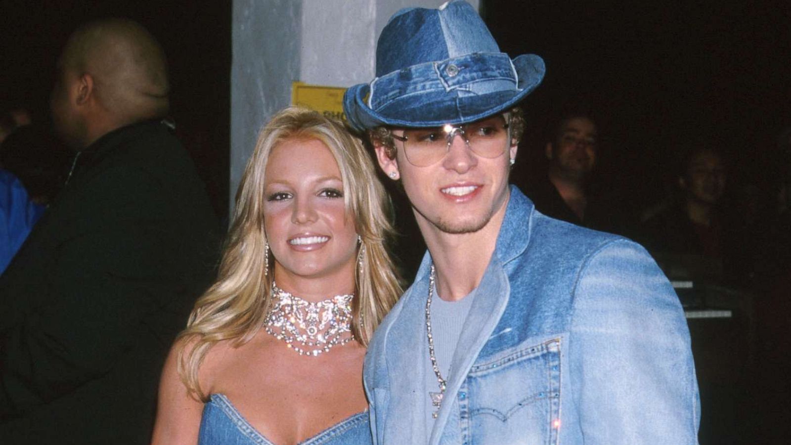 PHOTO: Britney Spears & Justin Timberlake at the Shrine Auditorium in Los Angeles, Jan. 8, 2001.