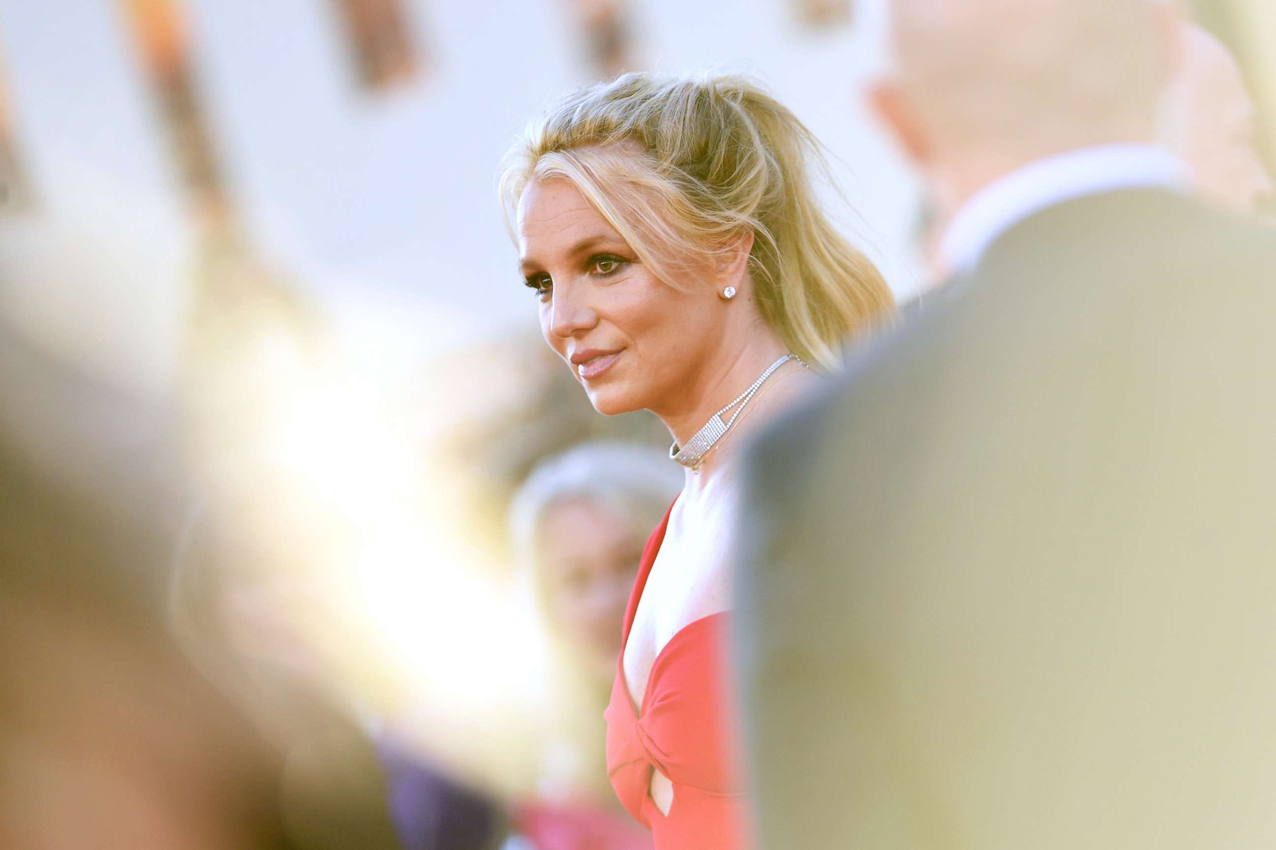 PHOTO:Britney Spears arrives for the premiere of &quot;Once Upon a Time... in Hollywood&quot; in Hollywood, Calif., July 22, 2019.
