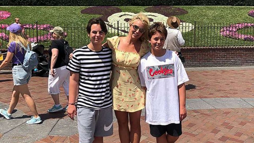 Britney Spears posted this photo to her Instagram account from her visit to Disneyland.