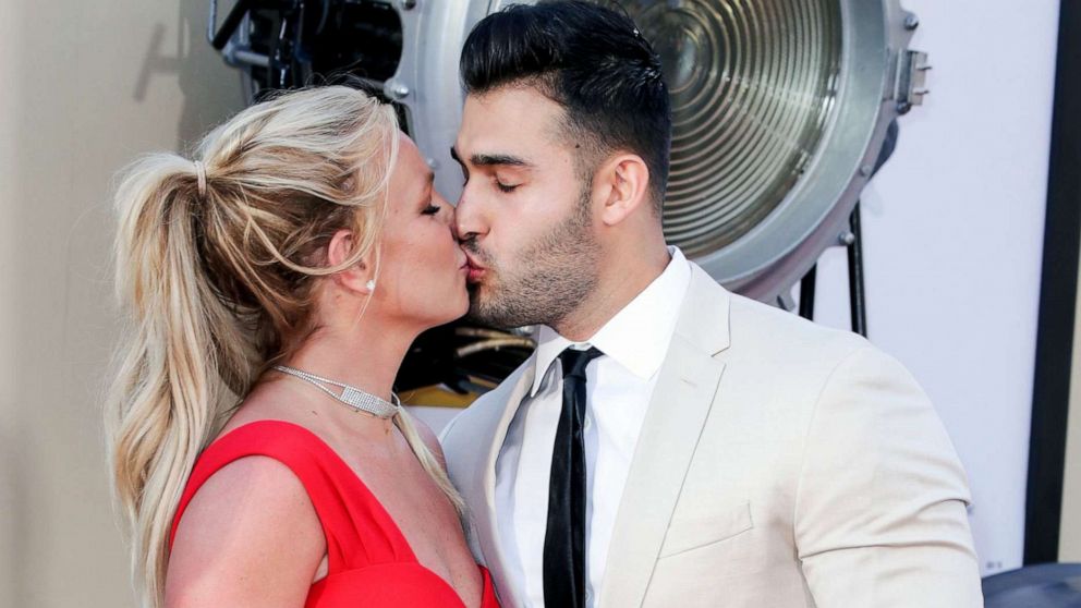 PHOTO: Britney Spears and Sam Asghari at the "Once Upon a Time in Hollywood" film premiere at the  TCL Chinese Theatre, Los Angeles, July 22, 2019.